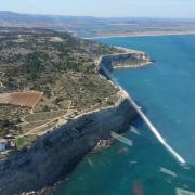 Cap Leucate, les falaises de La Franqui