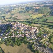 Cordes sur Ciel vu du ciel