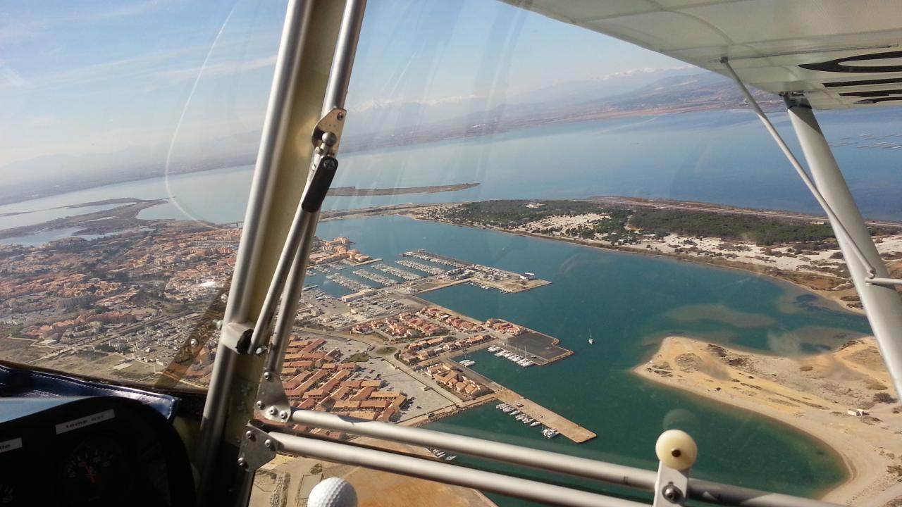 Le Port de Leucate et l'étang