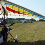 Hélicoptère sur la base ULM de La Ramière 1