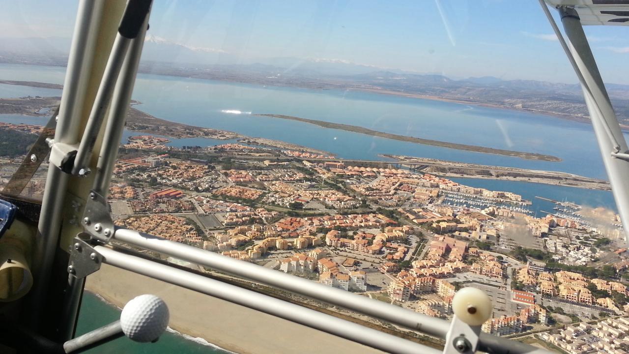 Port Leucate et l'étang